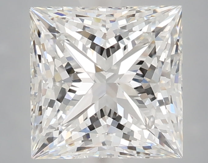 2.59 Carat Princess Shaped, Ideal Cut, E Color, VS1 Clarity, IGI Certified Lab Grown Diamond