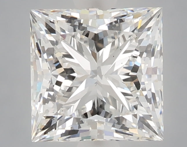 2.07 Carat Princess Shaped, Ideal Cut, E Color, VS1 Clarity, IGI Certified Lab Grown Diamond