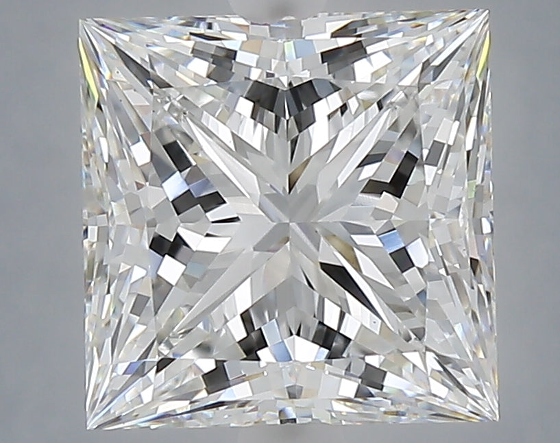 4.06 Carat Princess Shaped, Ideal Cut, E Color, VS1 Clarity, IGI Certified Lab Grown Diamond