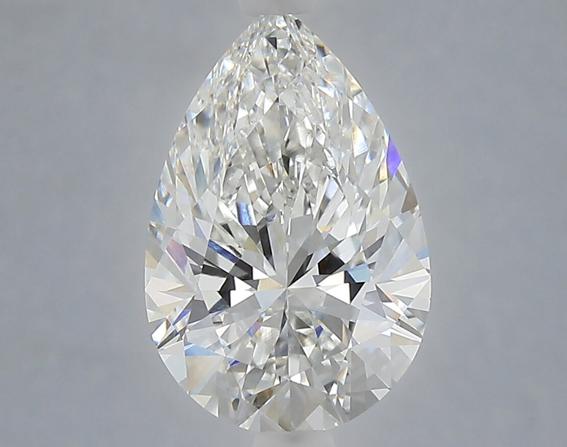 3.10 Carat Pear Shaped, Ideal Cut, F Color, VS1 Clarity, IGI Certified Lab Grown Diamond