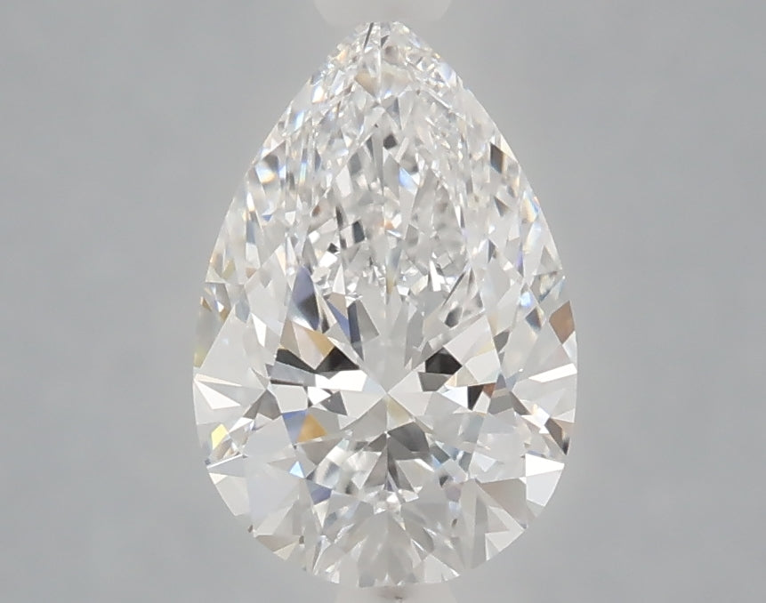 1.53 Carat Pear Shaped, Ideal Cut, D Color, VVS2 Clarity, IGI Certified Lab Grown Diamond