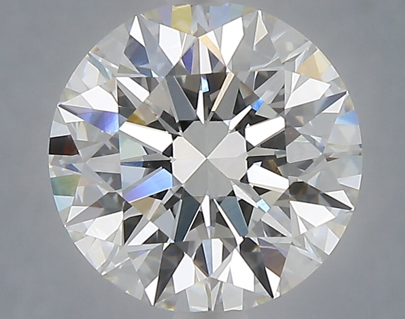 3.07 Carat Round Shaped, Excellent Cut, F Color, VVS2 Clarity, IGI Certified Lab Grown Diamond