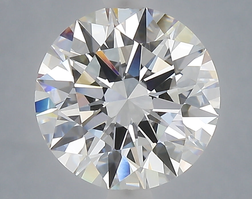 3.09 Carat Round Shaped, Excellent Cut, E Color, VVS2 Clarity, IGI Certified Lab Grown Diamond