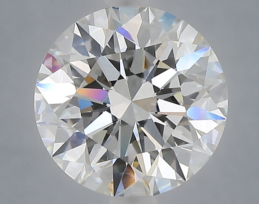 3.09 Carat Round Shaped, Excellent Cut, E Color, VVS2 Clarity, IGI Certified Lab Grown Diamond