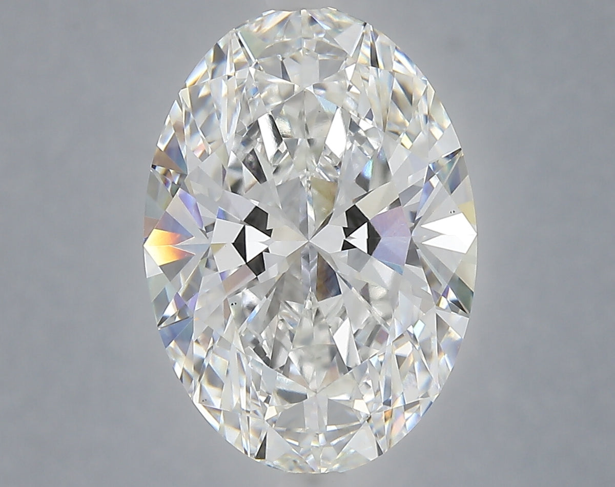 6.09 Carat Oval Shaped, Ideal Cut, E Color, VS1 Clarity, IGI Certified Lab Grown Diamond