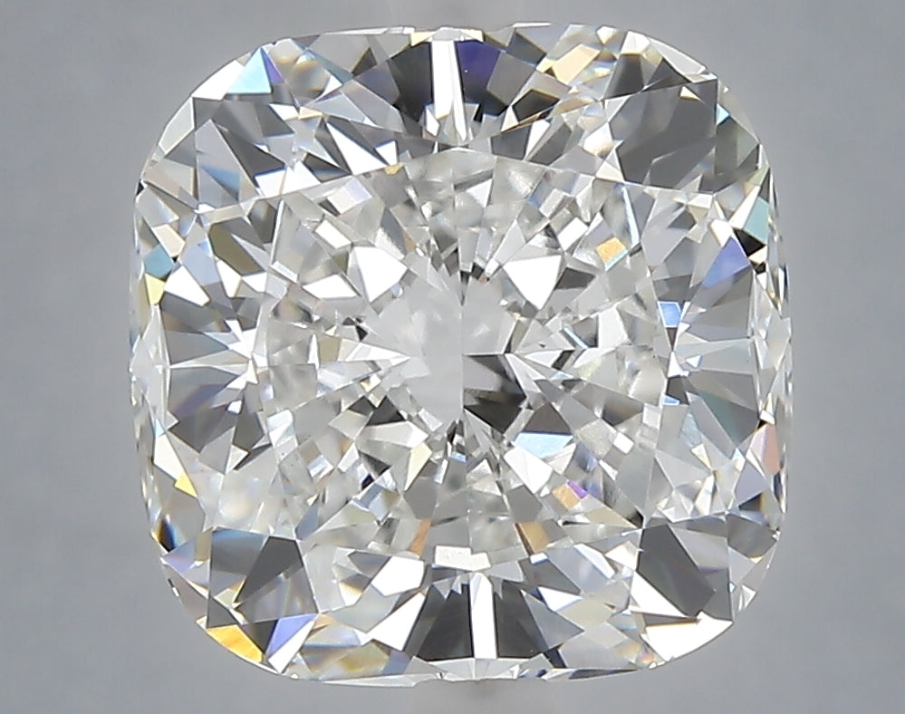6.09 Carat Cushion Shaped, Ideal Cut, E Color, VVS2 Clarity, IGI Certified Lab Grown Diamond