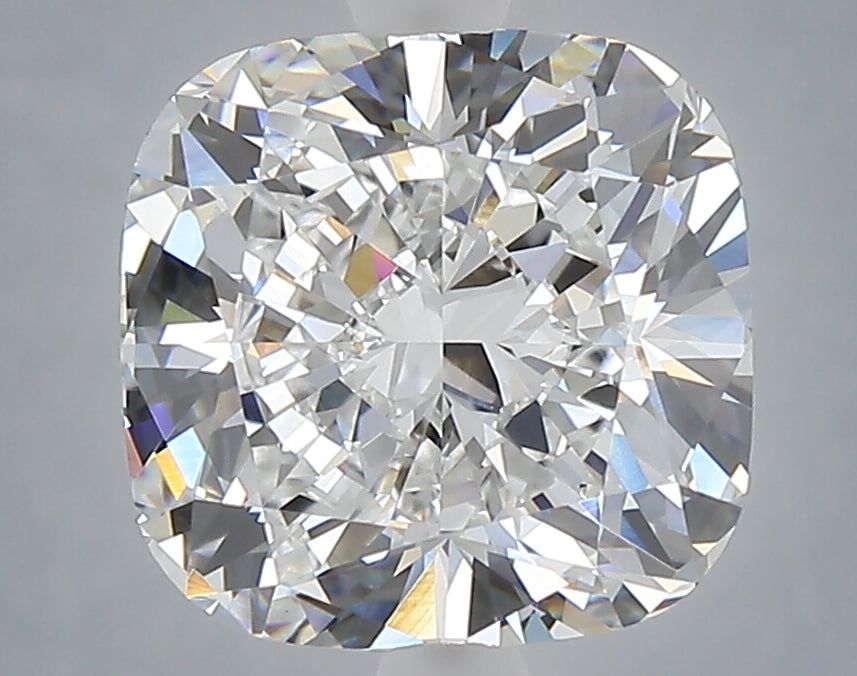 4.09 Carat Cushion Shaped, Ideal Cut, D Color, VVS2 Clarity, IGI Certified Lab Grown Diamond