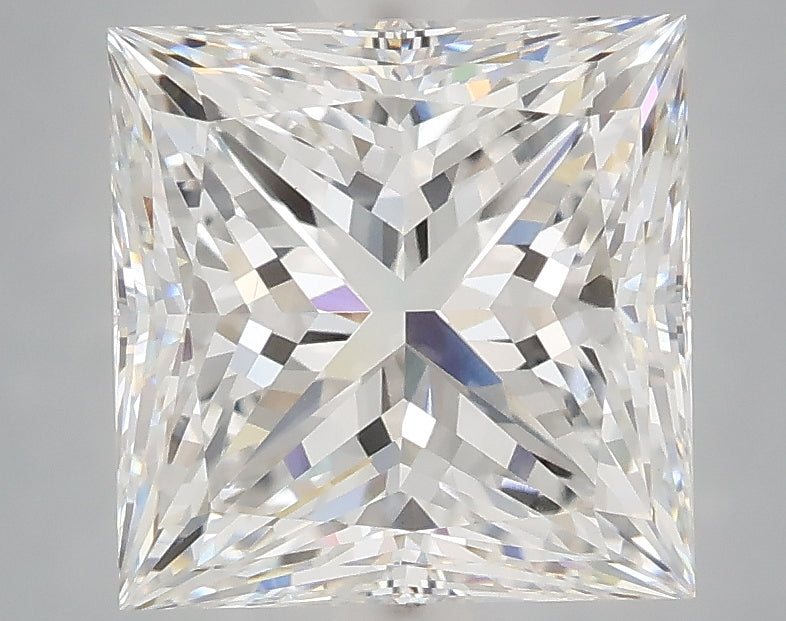 4.03 Carat Princess Shaped, Ideal Cut, E Color, VVS2 Clarity, IGI Certified Lab Grown Diamond