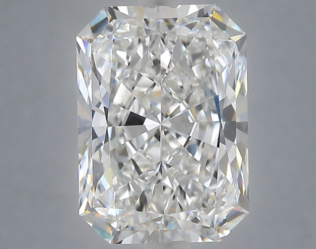 4.56 Carat Radiant Shaped, Ideal Cut, E Color, VVS2 Clarity, IGI Certified Lab Grown Diamond