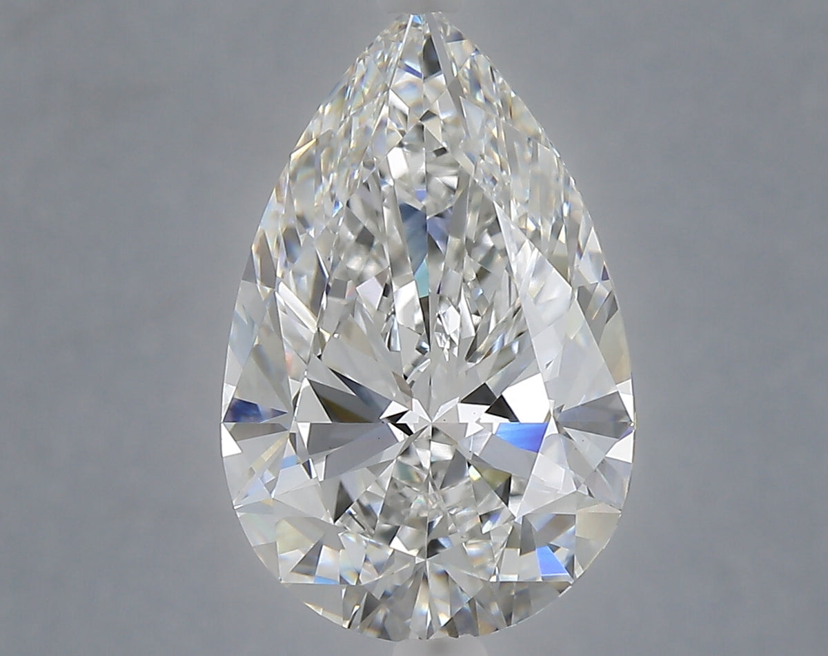 5.05 Carat Pear Shaped, Ideal Cut, E Color, VS1 Clarity, IGI Certified Lab Grown Diamond