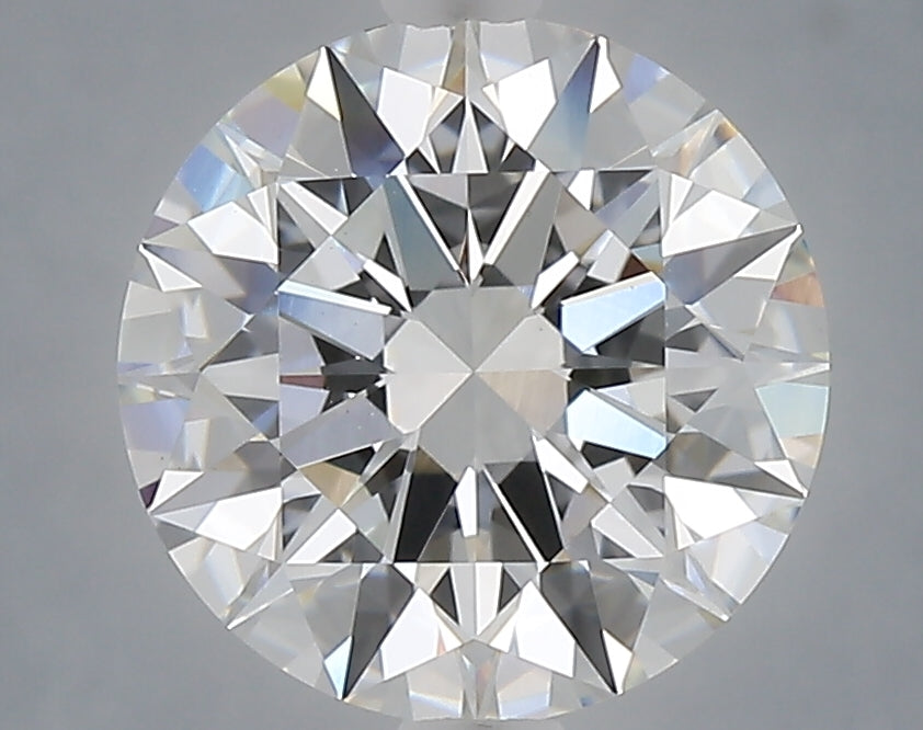 3.09 Carat Round Shaped, Ideal Cut, E Color, VVS2 Clarity, IGI Certified Lab Grown Diamond