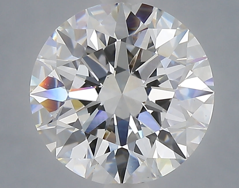 3.04 Carat Round Shaped, Excellent Cut, E Color, VS1 Clarity, IGI Certified Lab Grown Diamond