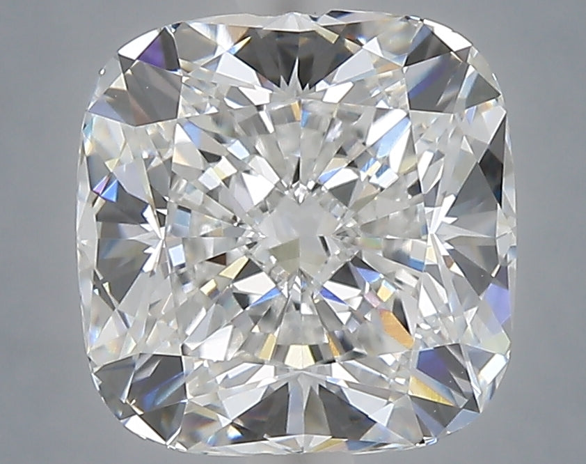 4.10 Carat Cushion Shaped, Ideal Cut, E Color, VVS2 Clarity, IGI Certified Lab Grown Diamond
