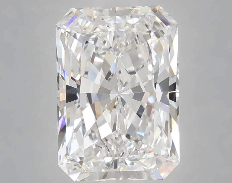 3.09 Carat Radiant Shaped, Ideal Cut, D Color, VVS2 Clarity, IGI Certified Lab Grown Diamond