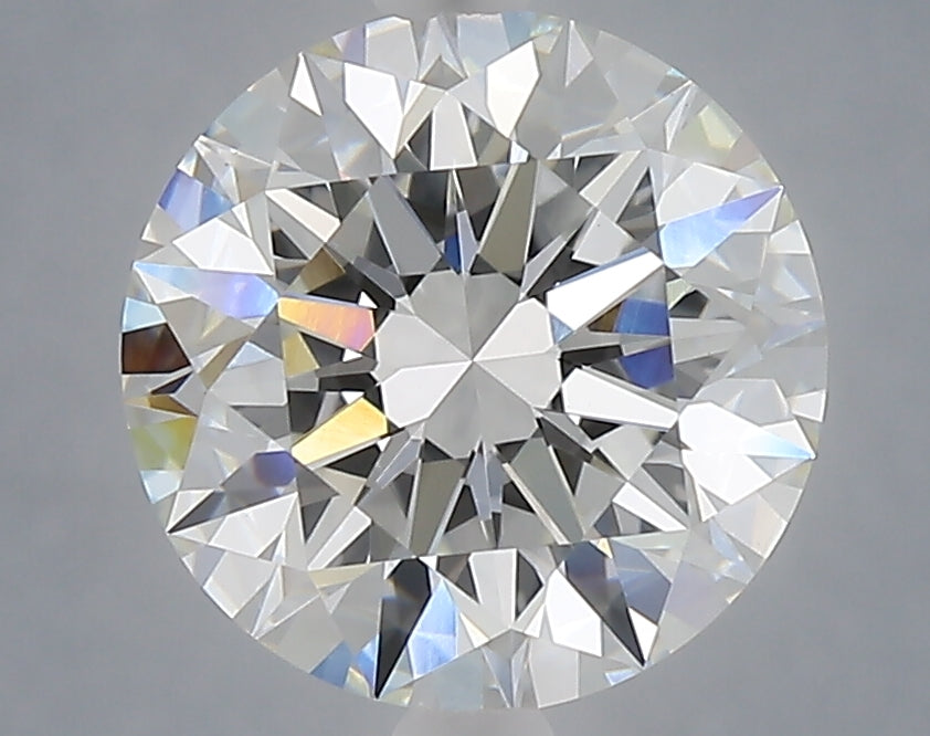 3.06 Carat Round Shaped, Excellent Cut, E Color, VVS2 Clarity, IGI Certified Lab Grown Diamond