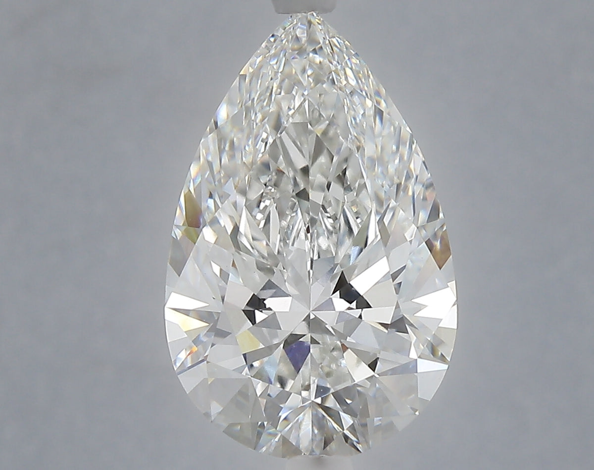 5.07 Carat Pear Shaped, Ideal Cut, E Color, VVS2 Clarity, IGI Certified Lab Grown Diamond
