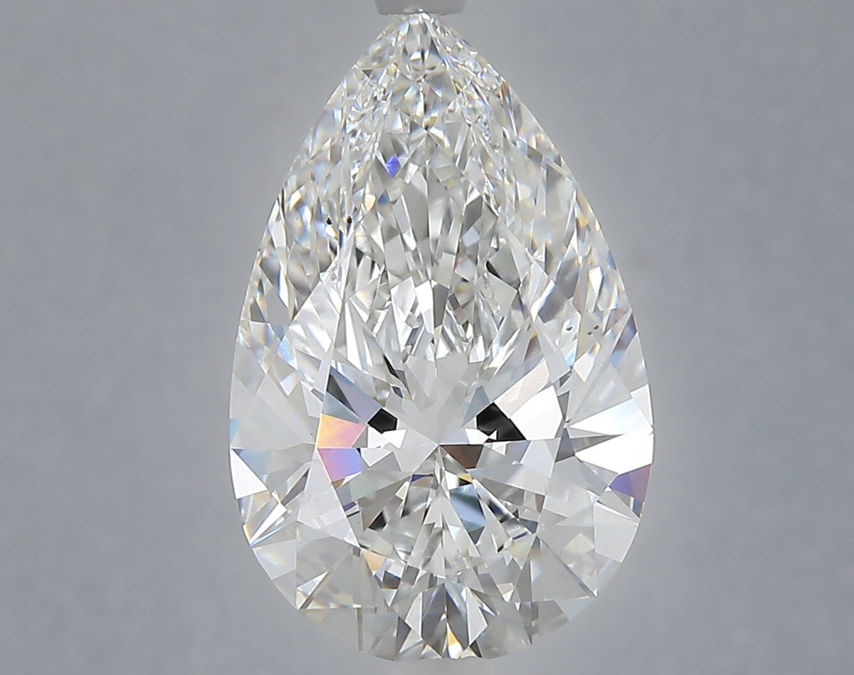 5.09 Carat Pear Shaped, Ideal Cut, E Color, VS1 Clarity, IGI Certified Lab Grown Diamond