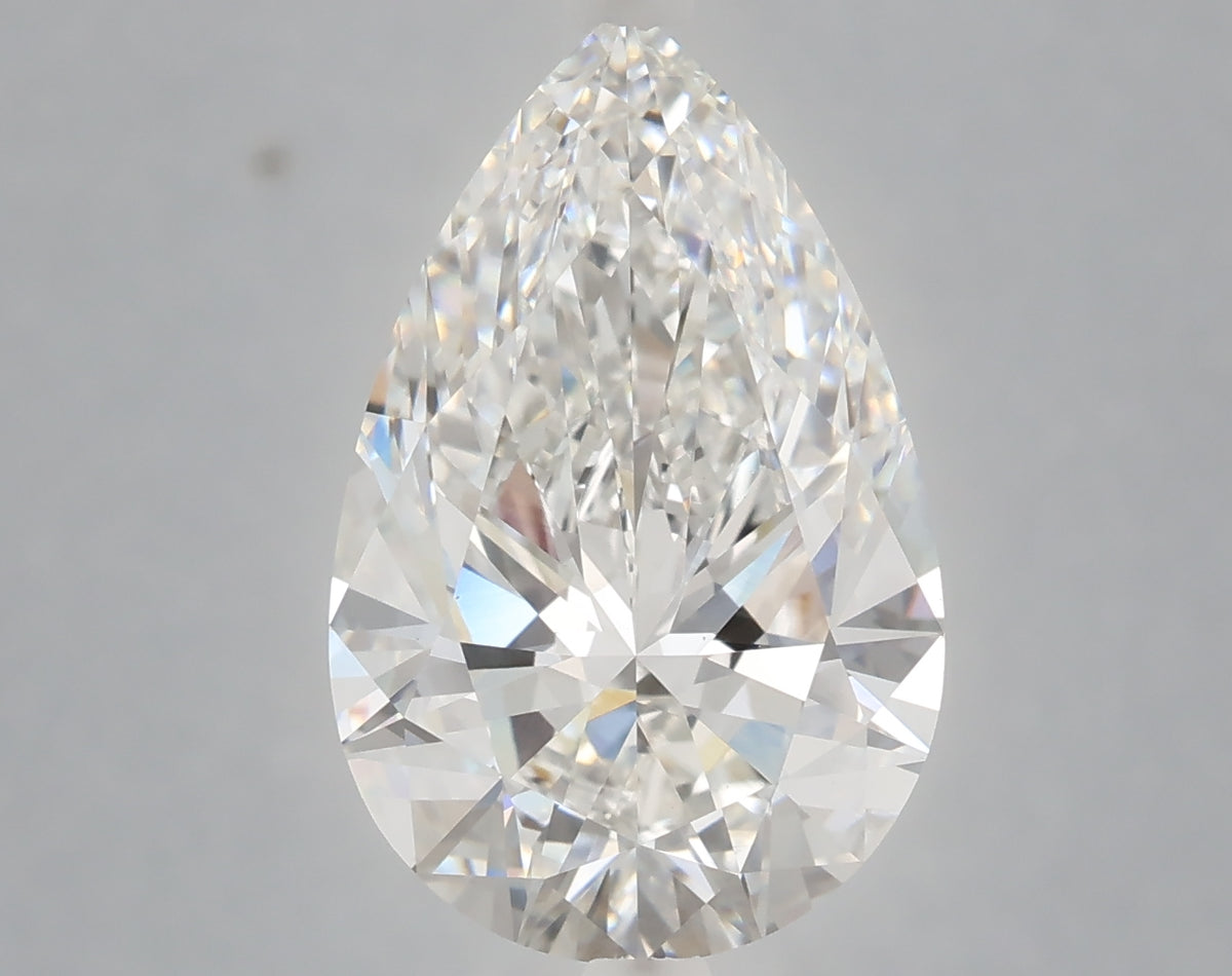 5.10 Carat Pear Shaped, Ideal Cut, E Color, VS1 Clarity, IGI Certified Lab Grown Diamond