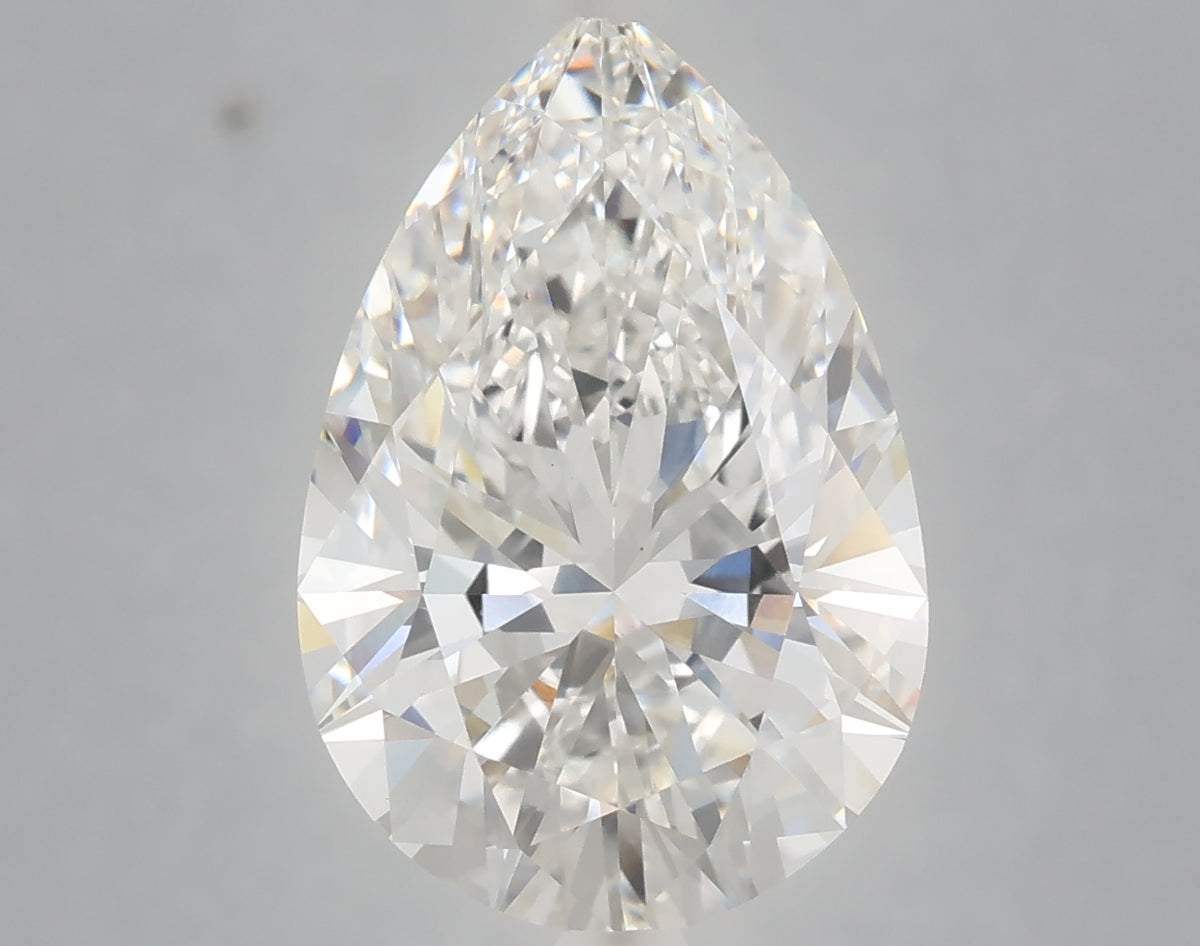 5.10 Carat Pear Shaped, Ideal Cut, E Color, VS1 Clarity, IGI Certified Lab Grown Diamond