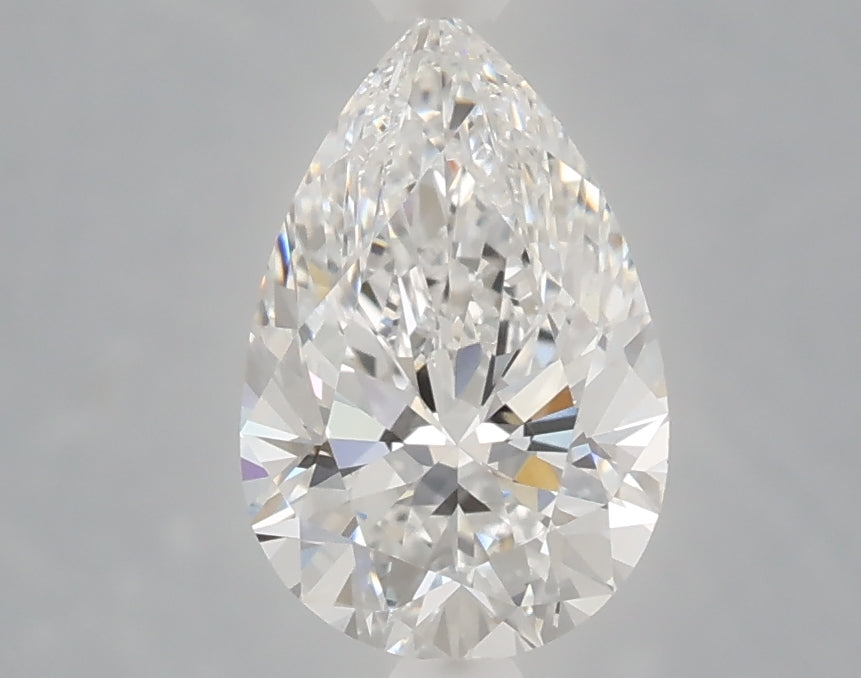 1.57 Carat Pear Shaped, Ideal Cut, D Color, VVS2 Clarity, IGI Certified Lab Grown Diamond