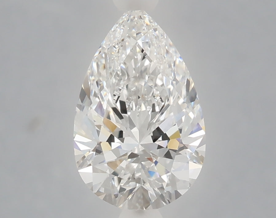 1.58 Carat Pear Shaped, Ideal Cut, D Color, VVS2 Clarity, IGI Certified Lab Grown Diamond