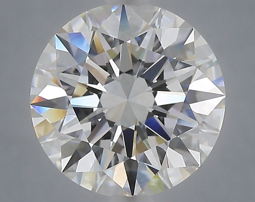 3.04 Carat Round Shaped, Excellent Cut, F Color, VVS2 Clarity, IGI Certified Lab Grown Diamond