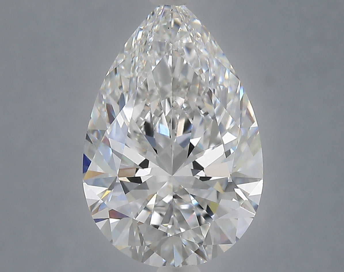 4.00 Carat Pear Shaped, Ideal Cut, E Color, VVS2 Clarity, IGI Certified Lab Grown Diamond
