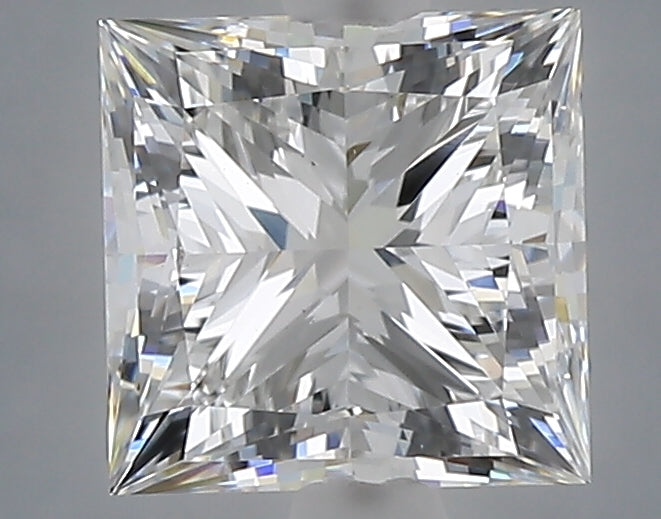 2.08 Carat Princess Shaped, Ideal Cut, E Color, VVS2 Clarity, IGI Certified Lab Grown Diamond