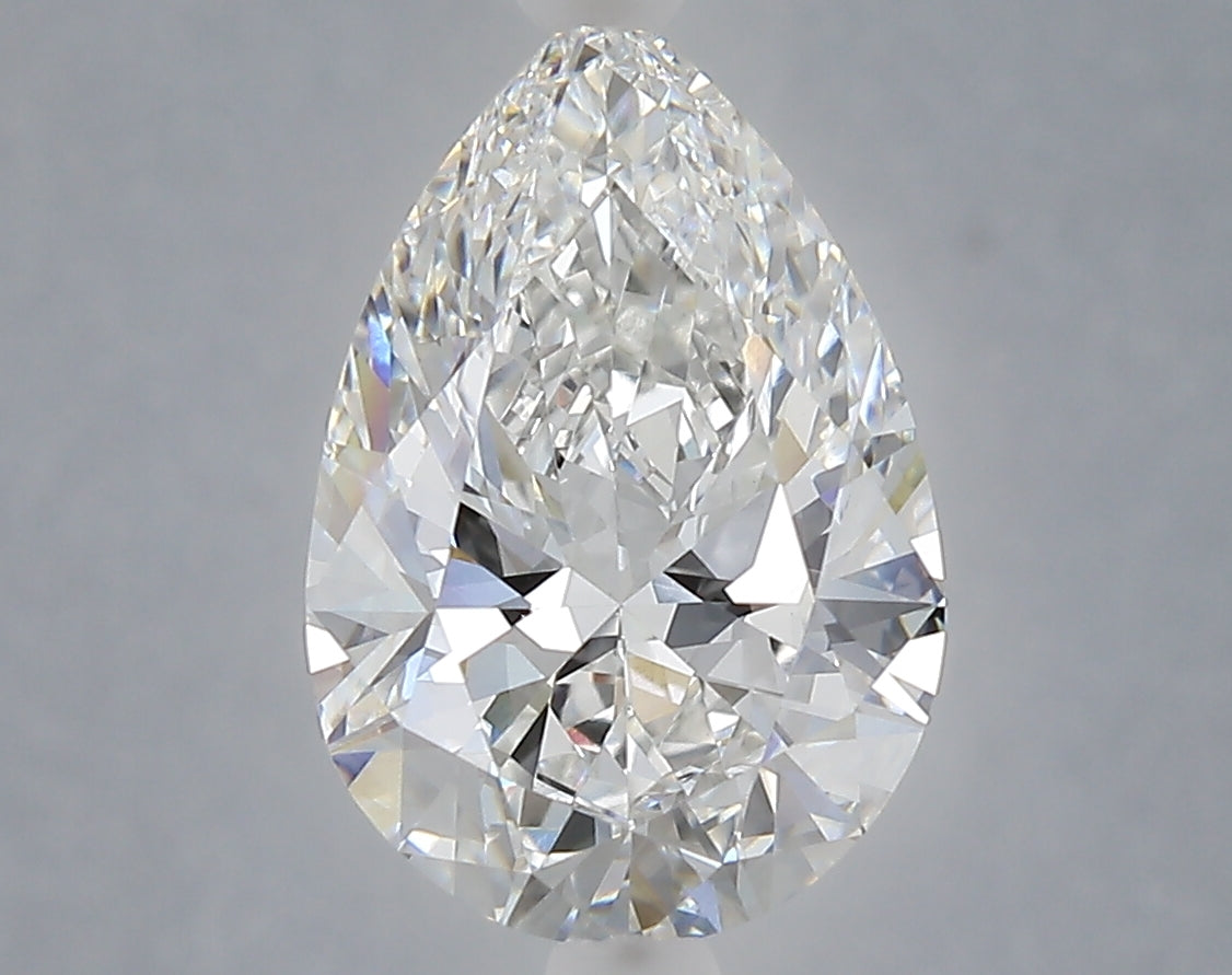 3.22 Carat Pear Shaped, Ideal Cut, E Color, VVS2 Clarity, IGI Certified Lab Grown Diamond