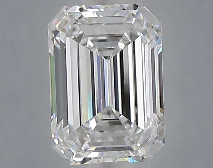 1.54 Carat Emerald Shaped, Ideal Cut, D Color, VS1 Clarity, IGI Certified Lab Grown Diamond