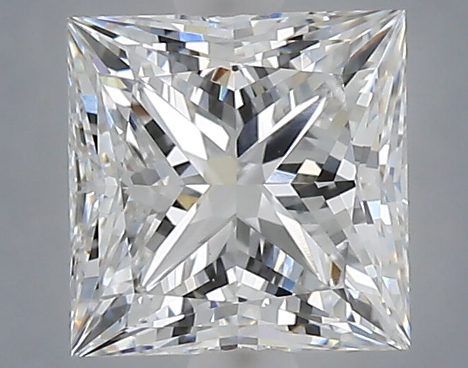2.07 Carat Princess Shaped, Ideal Cut, E Color, VS1 Clarity, IGI Certified Lab Grown Diamond