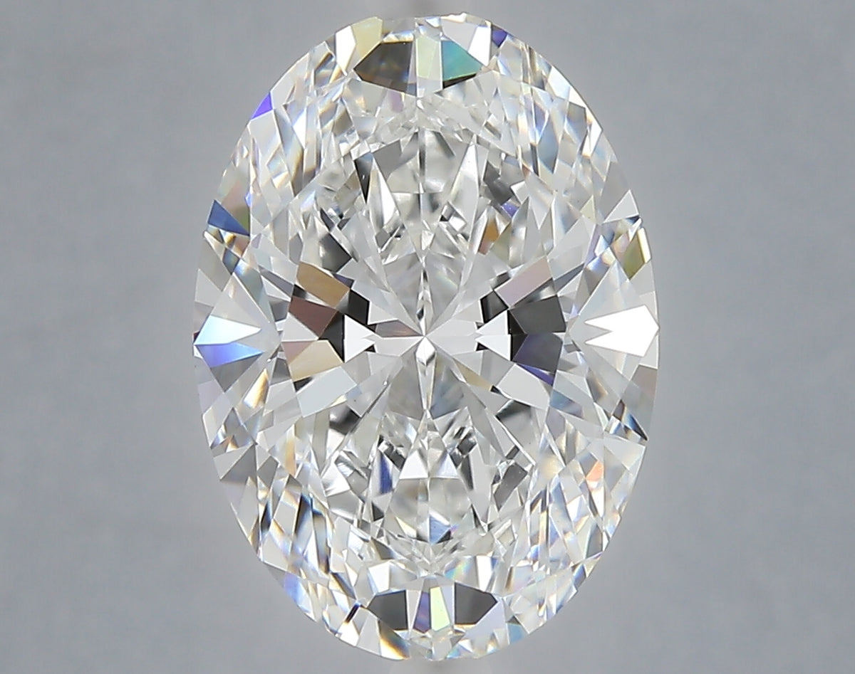 5.09 Carat Oval Shaped, Ideal Cut, E Color, VVS2 Clarity, IGI Certified Lab Grown Diamond