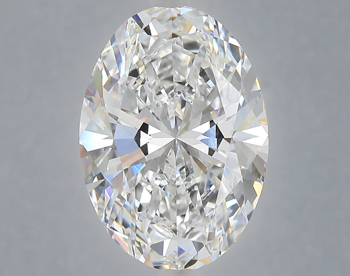 5.39 Carat Oval Shaped, Ideal Cut, E Color, VVS2 Clarity, IGI Certified Lab Grown Diamond