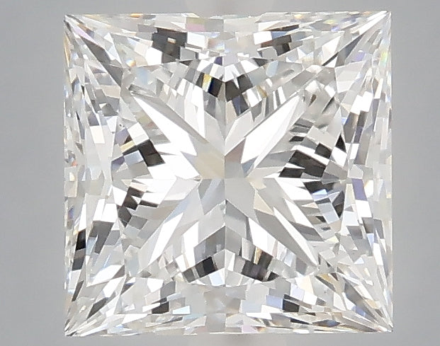 2.09 Carat Princess Shaped, Ideal Cut, D Color, VS1 Clarity, IGI Certified Lab Grown Diamond