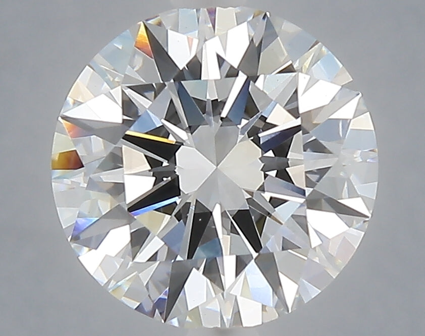 3.04 Carat Round Shaped, Excellent Cut, E Color, VVS2 Clarity, IGI Certified Lab Grown Diamond