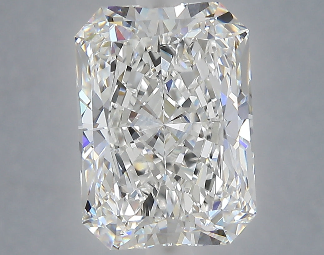 4.10 Carat Radiant Shaped, Ideal Cut, F Color, VVS2 Clarity, IGI Certified Lab Grown Diamond