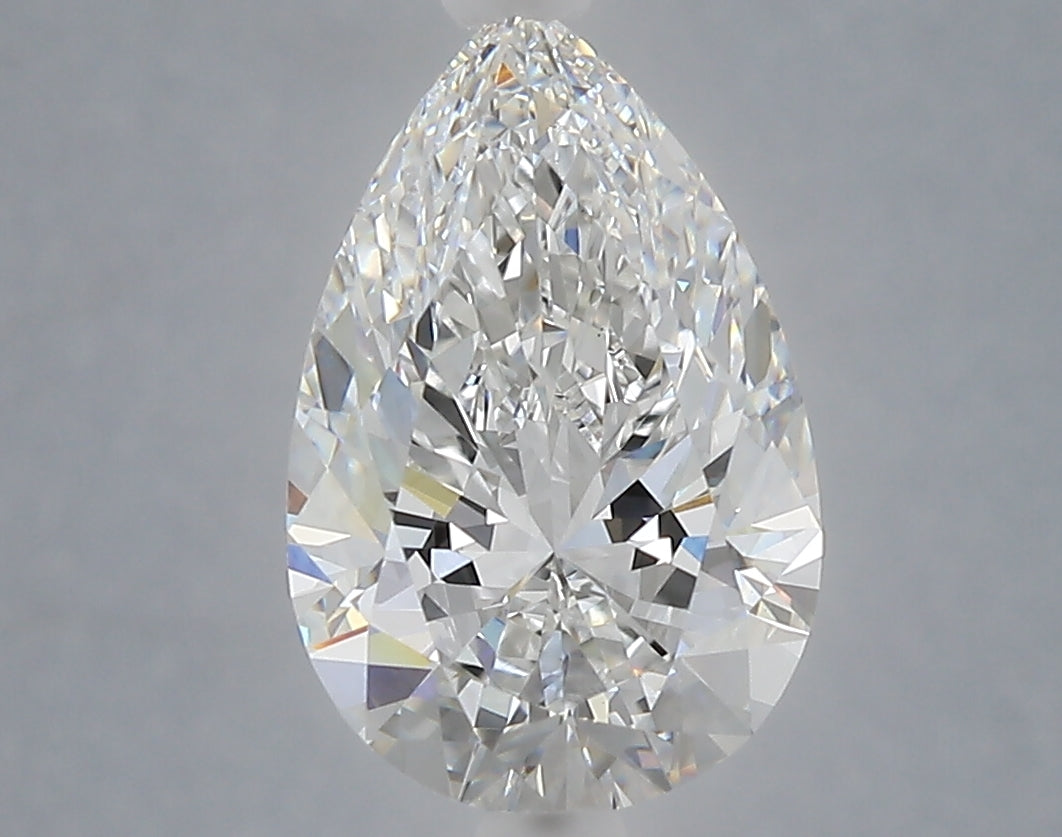 2.60 Carat Pear Shaped, Ideal Cut, E Color, VS1 Clarity, IGI Certified Lab Grown Diamond