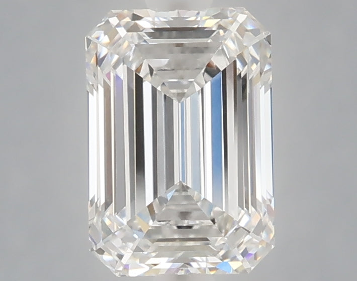 1.60 Carat Emerald Shaped, Ideal Cut, E Color, VVS2 Clarity, IGI Certified Lab Grown Diamond