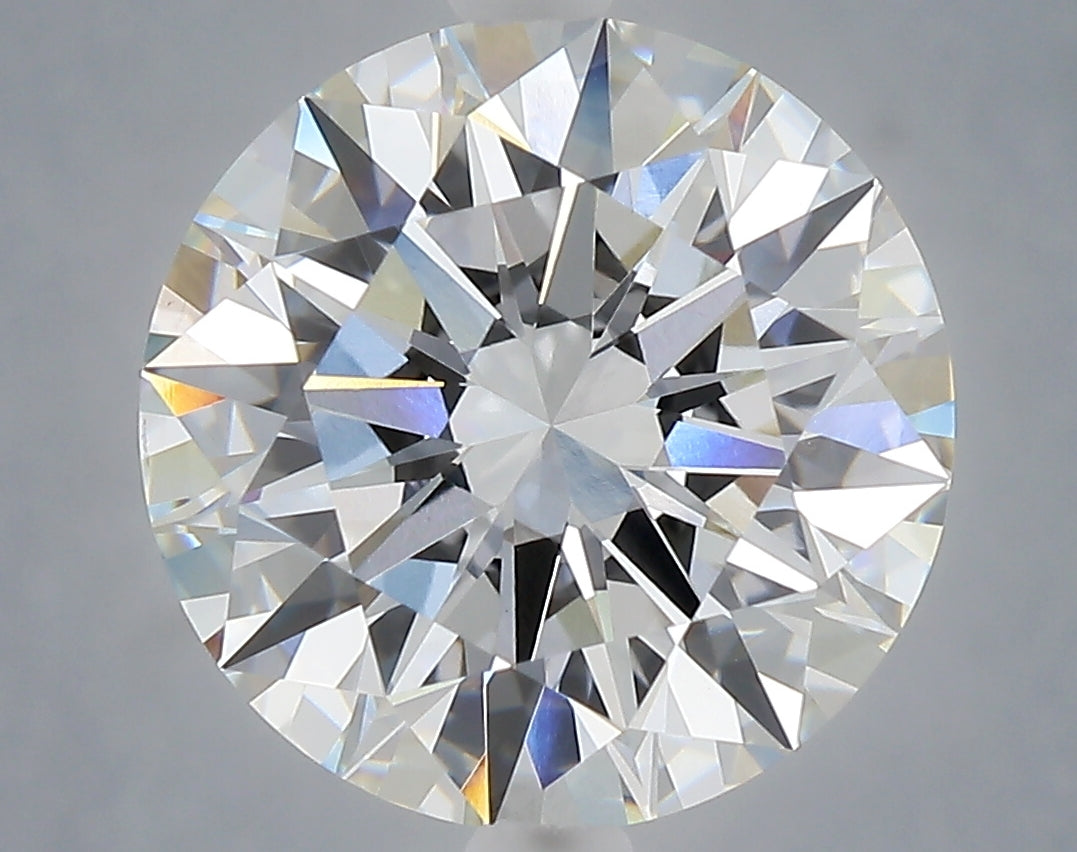 5.07 Carat Round Shaped, Ideal Cut, E Color, VVS2 Clarity, IGI Certified Lab Grown Diamond