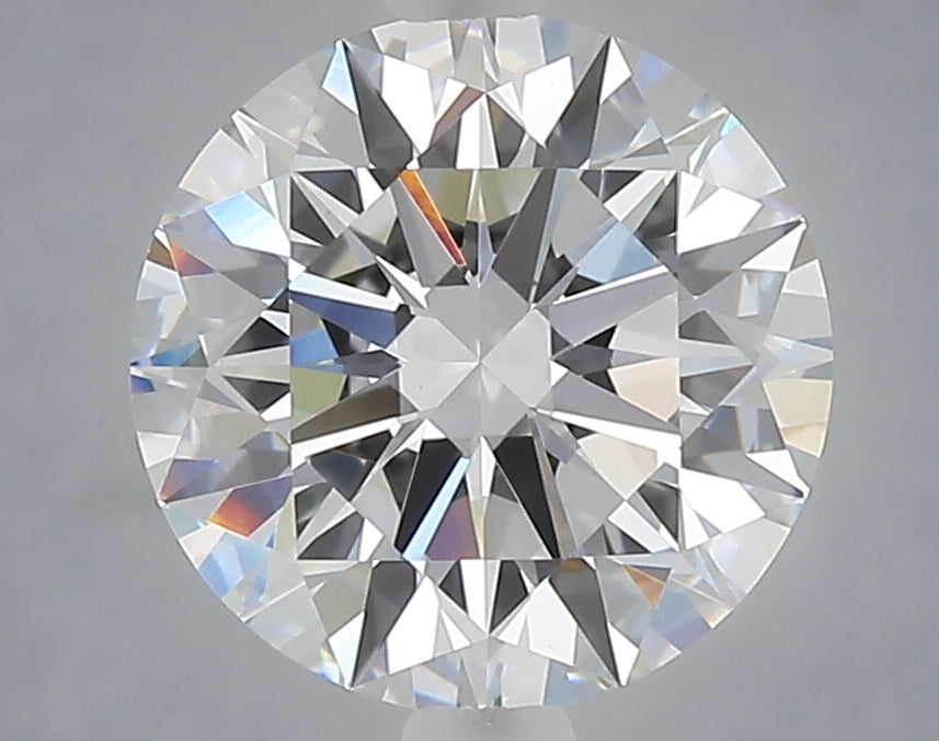 3.03 Carat Round Shaped, Ideal Cut, E Color, VVS2 Clarity, IGI Certified Lab Grown Diamond