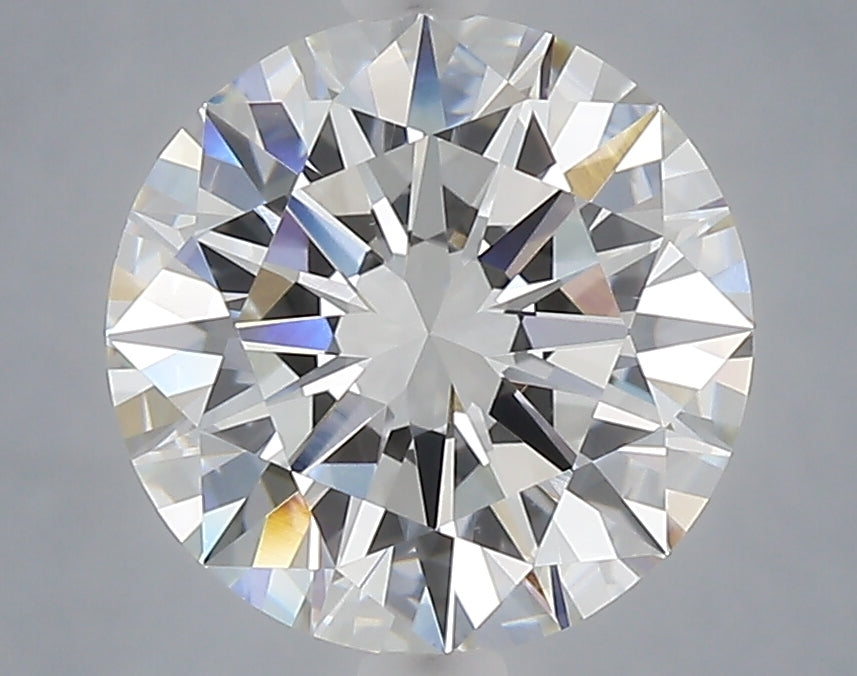 3.05 Carat Round Shaped, Excellent Cut, F Color, VVS2 Clarity, IGI Certified Lab Grown Diamond