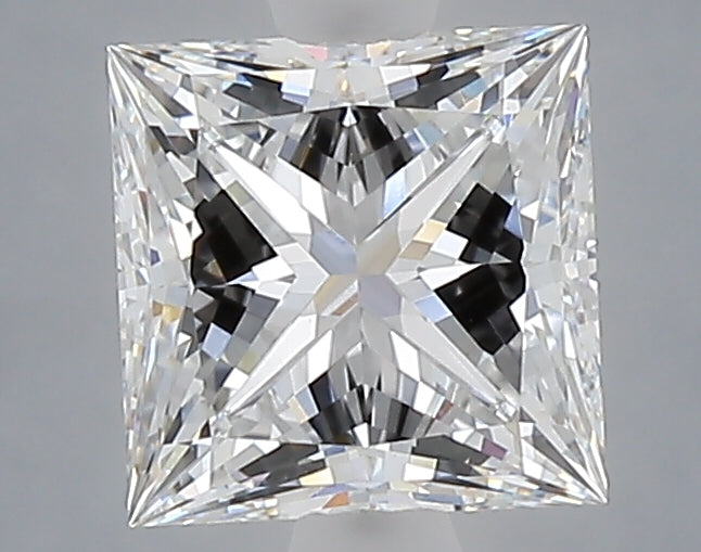 1.58 Carat Princess Shaped, Ideal Cut, E Color, VVS2 Clarity, IGI Certified Lab Grown Diamond