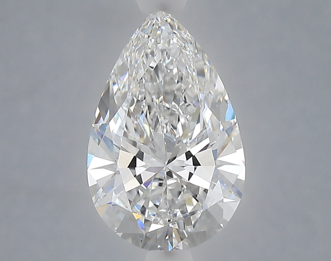 2.25 Carat Pear Shaped, Ideal Cut, E Color, VVS2 Clarity, IGI Certified Lab Grown Diamond