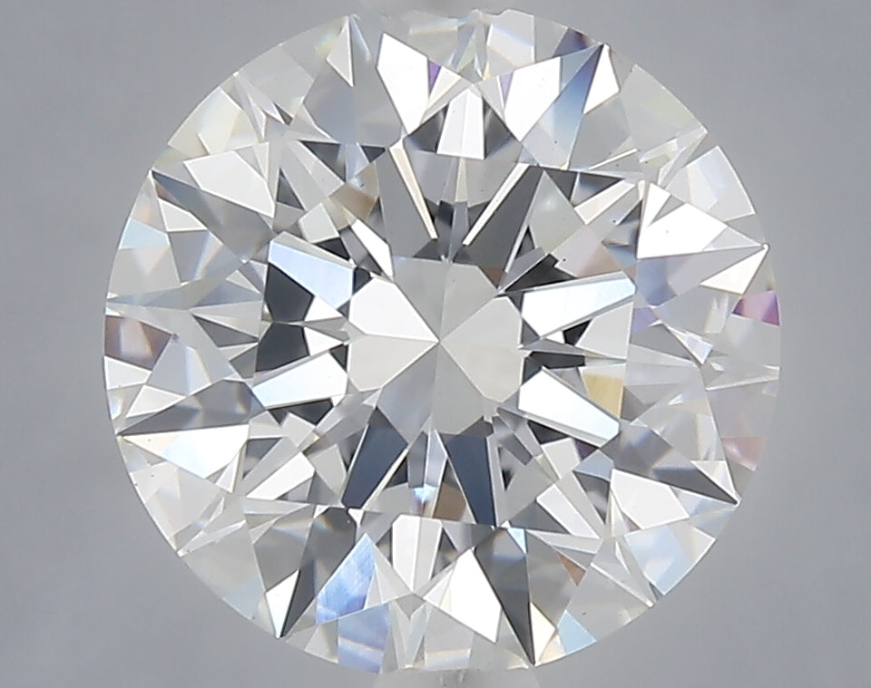 3.04 Carat Round Shaped, Excellent Cut, E Color, VS1 Clarity, IGI Certified Lab Grown Diamond