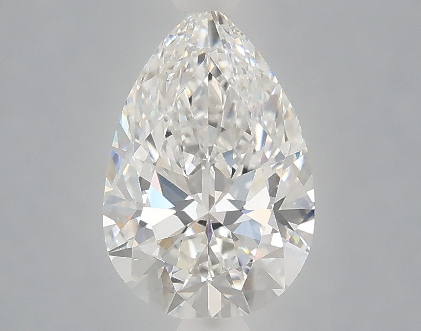 1.54 Carat Pear Shaped, Ideal Cut, E Color, VVS2 Clarity, IGI Certified Lab Grown Diamond