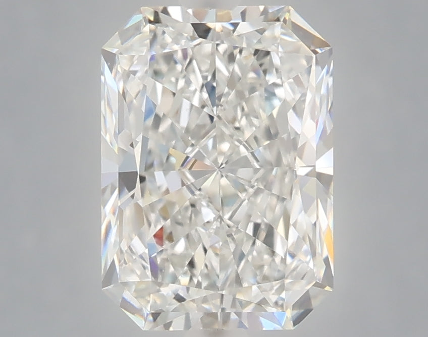 2.57 Carat Radiant Shaped, Ideal Cut, E Color, VVS2 Clarity, IGI Certified Lab Grown Diamond