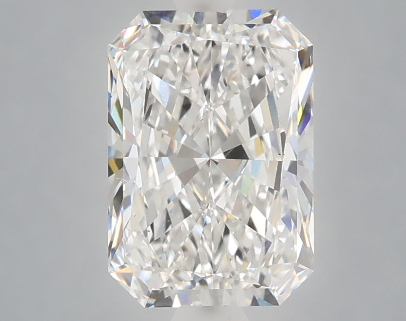 2.04 Carat Radiant Shaped, Excellent Cut, E Color, VS1 Clarity, IGI Certified Lab Grown Diamond