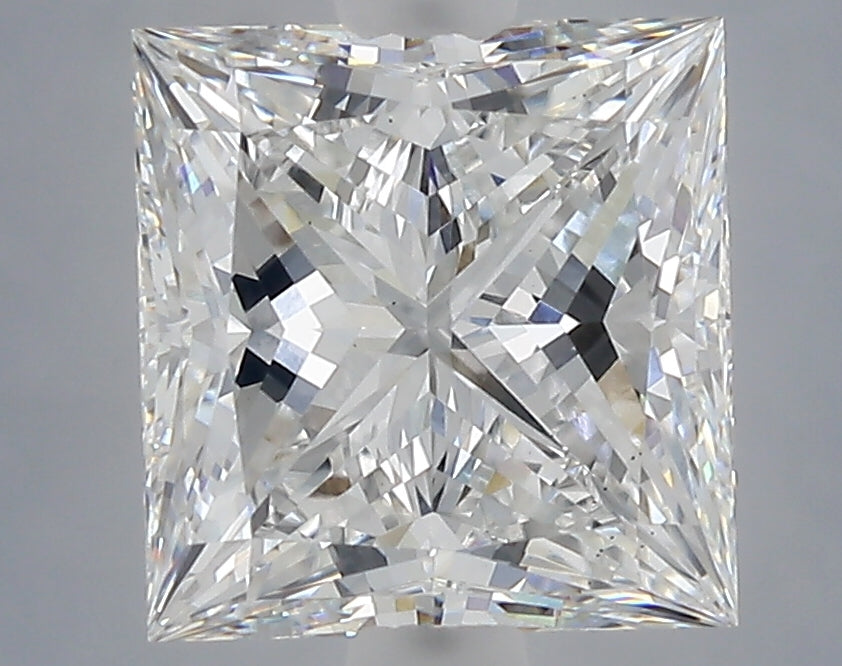 2.24 Carat Princess Shaped, Ideal Cut, E Color, VS2 Clarity, IGI Certified Lab Grown Diamond