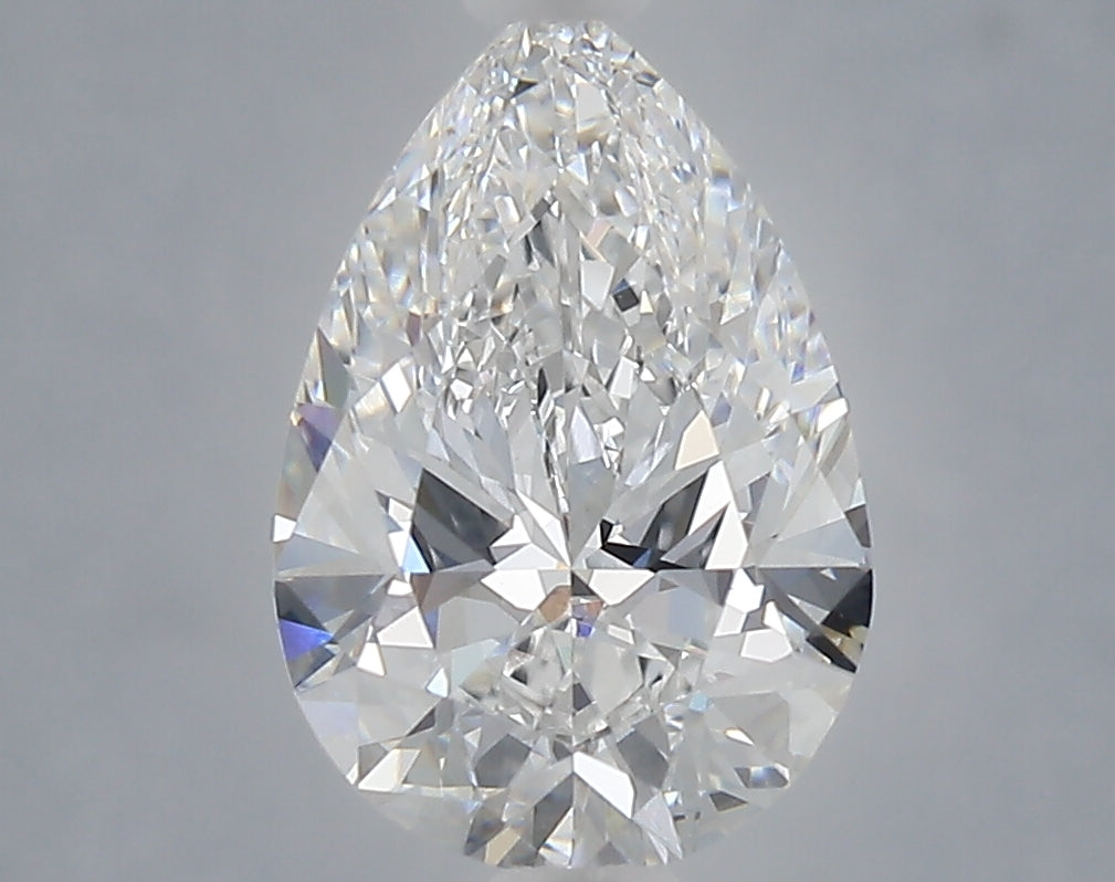1.59 Carat Pear Shaped, Ideal Cut, D Color, VVS2 Clarity, IGI Certified Lab Grown Diamond