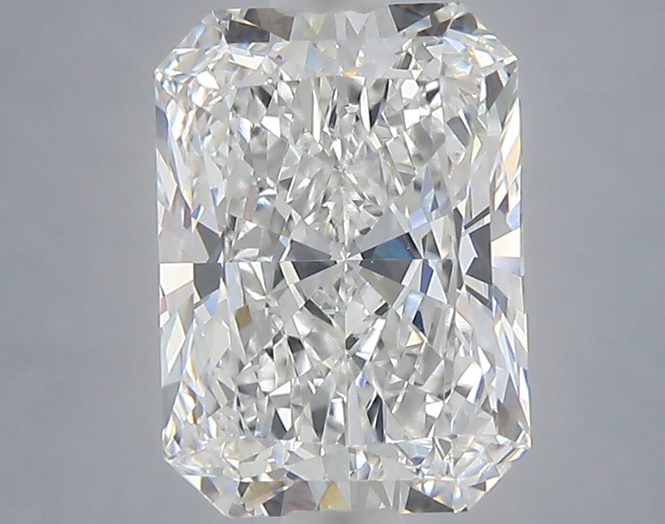 2.07 Carat Radiant Shaped, Ideal Cut, E Color, VVS2 Clarity, IGI Certified Lab Grown Diamond